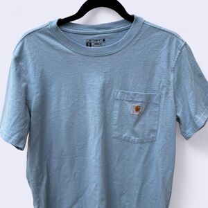 Carhartt Women's Light Blue Short Sleeve Tee